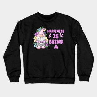 Personalization Happiness Is Being A Mom Tee Flower Mothers Day Gift Mom Life Custom Grandma gonk gnome tee copy Crewneck Sweatshirt